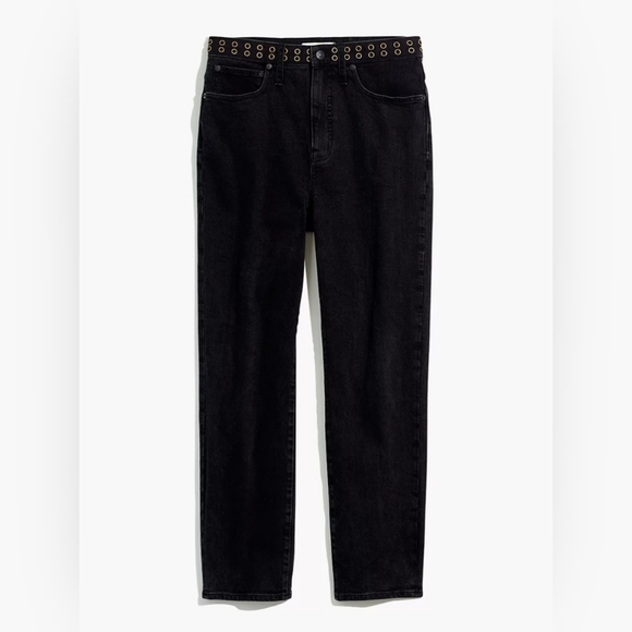 Madewell Classic Straight Jeans In Lunar Wash Grommet Edition Size 27 Retro - Picture 4 of 14